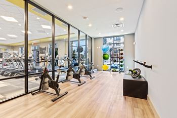 Well-equipped fitness center